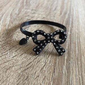 Betsey Johnson Black Bow Bracelet